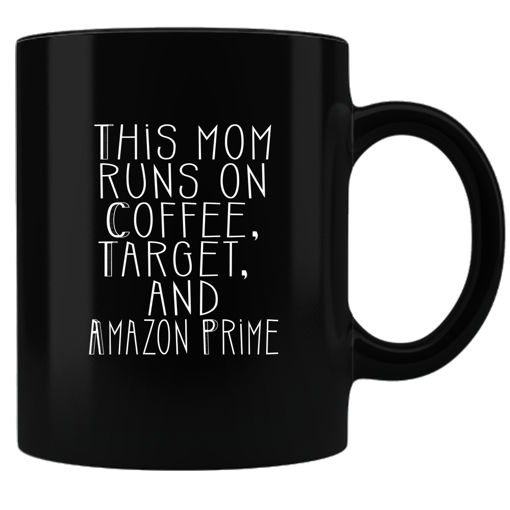 This Mom Runs - Coffee Mug - Black