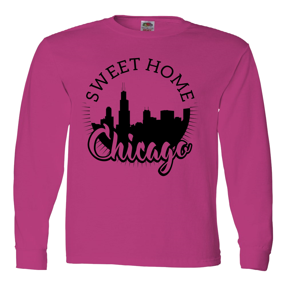 Sweet Home Chicago Adult Long Sleeve Tee