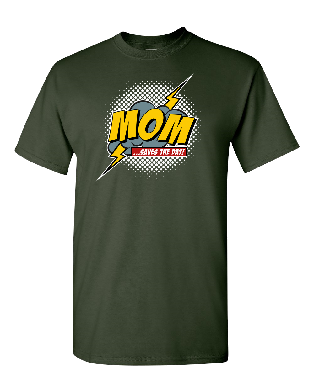 Mom Saves The Day Adult Unisex T-Shirt - Dark