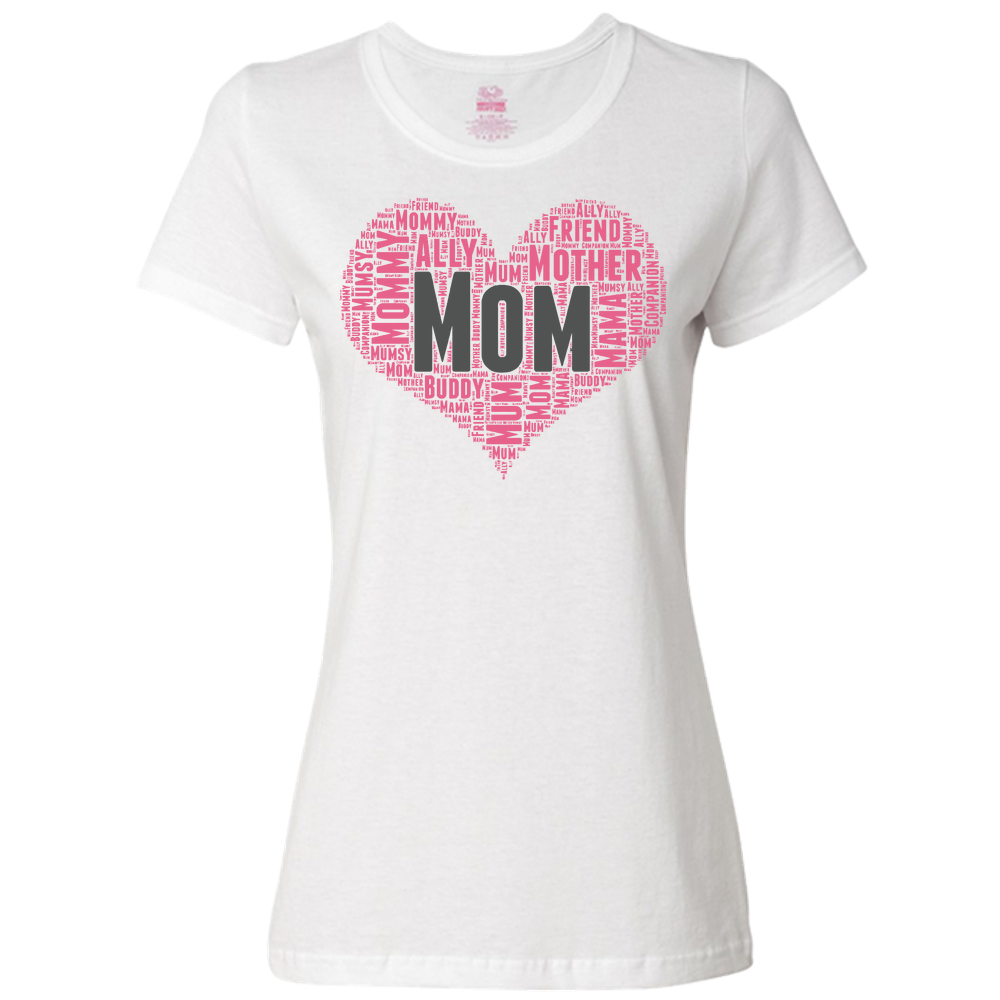 Mom Heart Ladies Classic Tees - Light