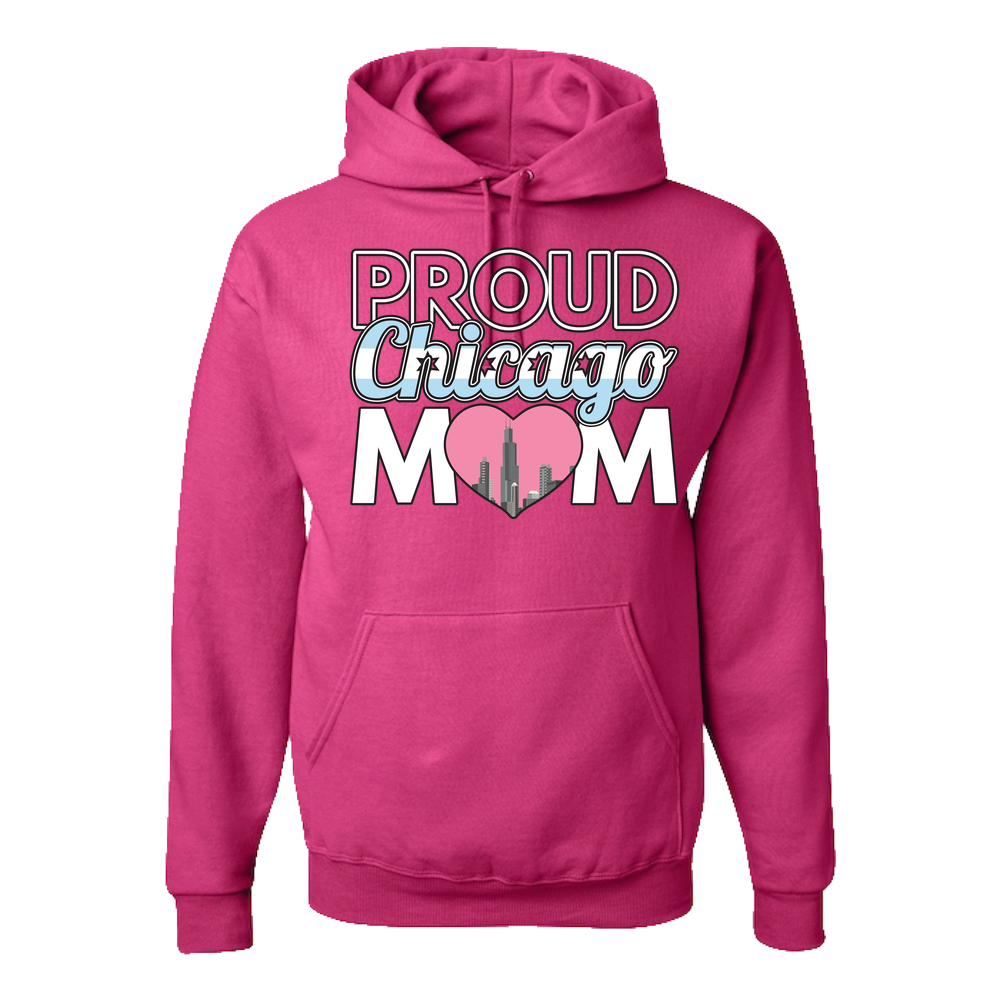 Proud Chicago Mom - Light - Adult Hoodie