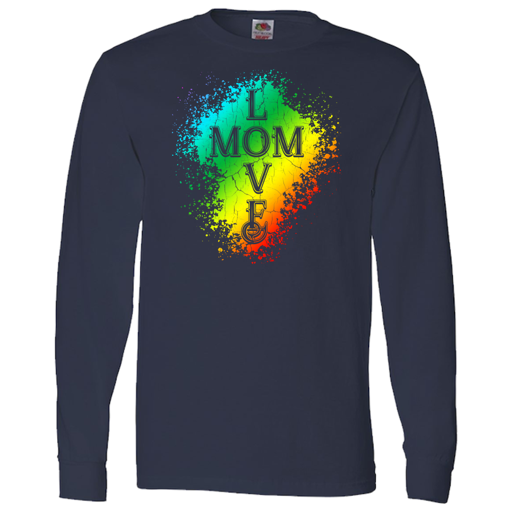 Mom Love Adult Long Sleeve Tee - Dark