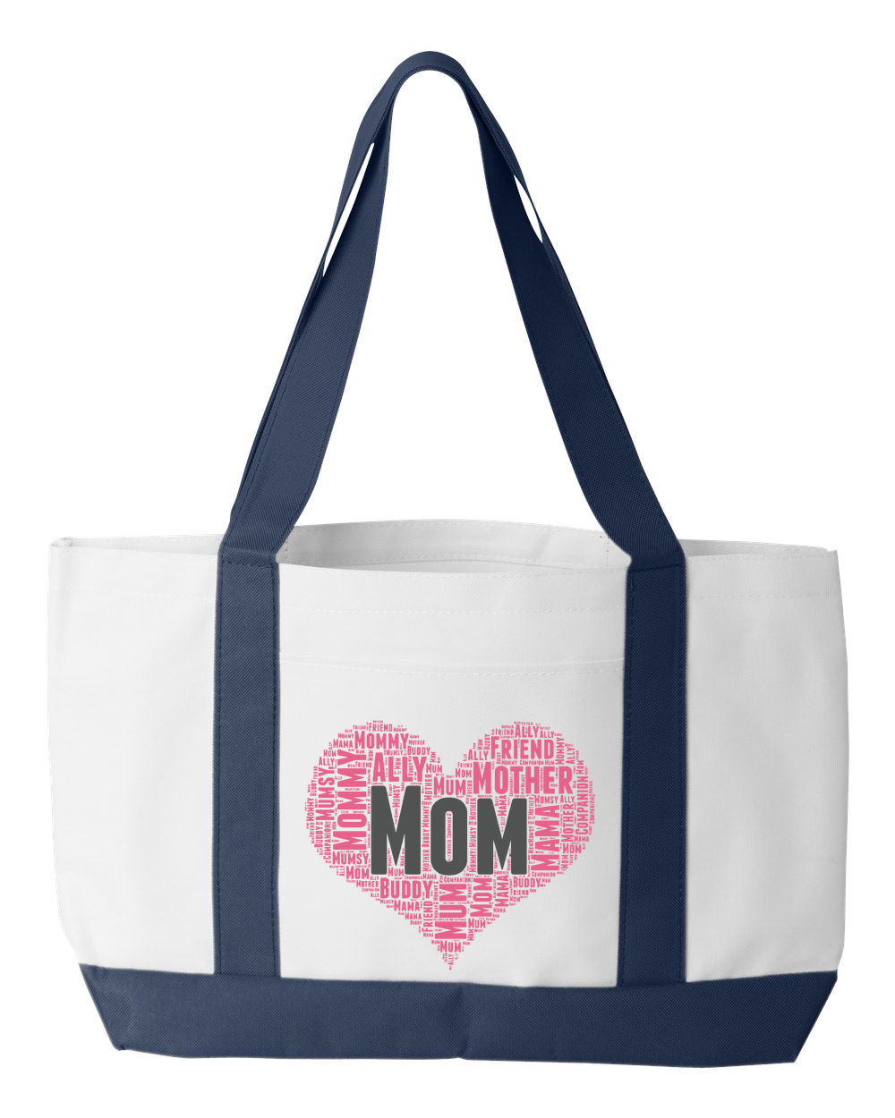 Mom Heart Tote Bag