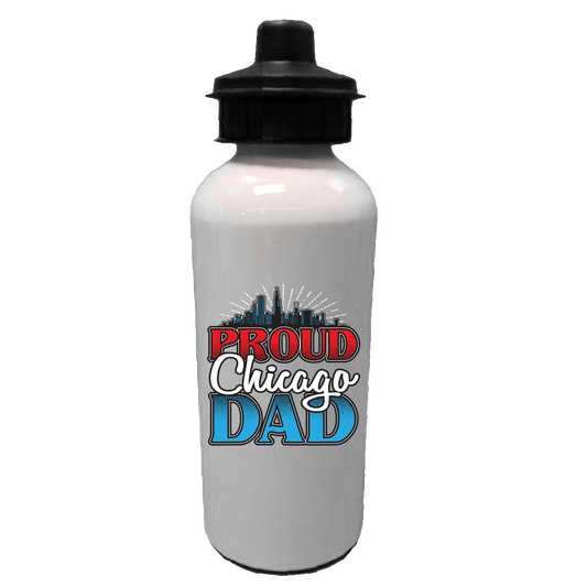 Proud Chicago Dad - Water Bottles