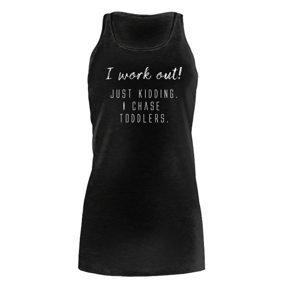I work out! Dark - Bella Flowy Tank