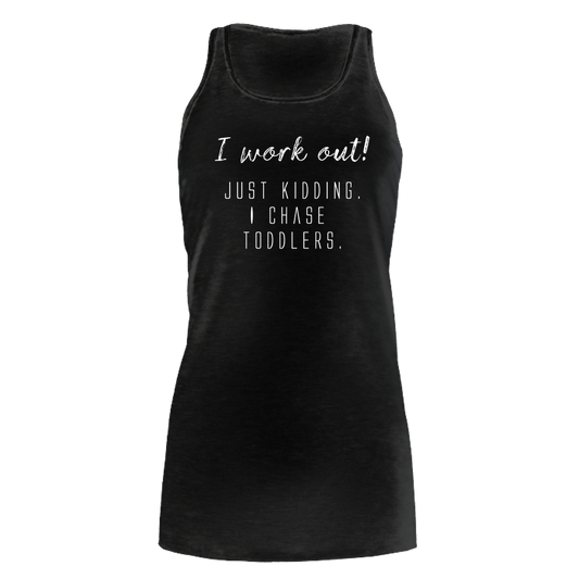 I work out! Dark - Bella Flowy Tank