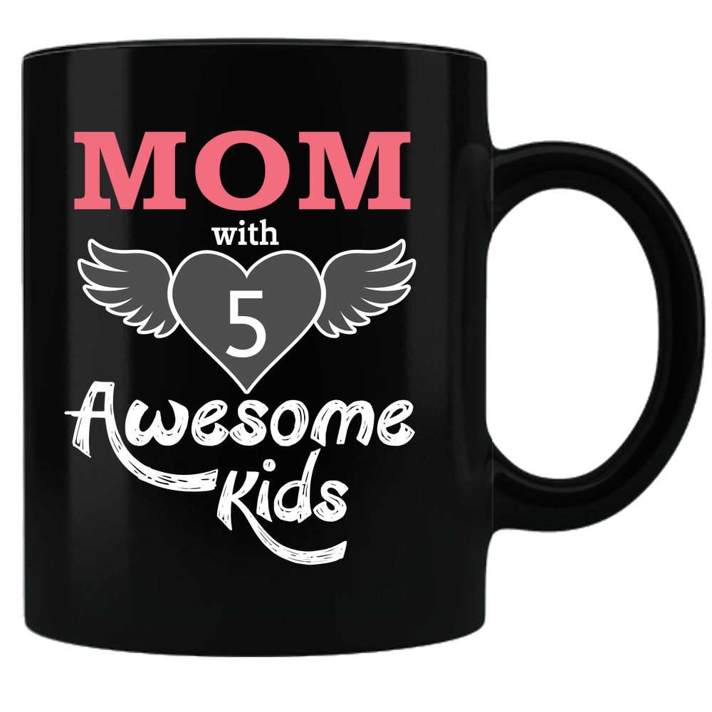 Mom With Awesome Kids - Dark - Coffee Mug