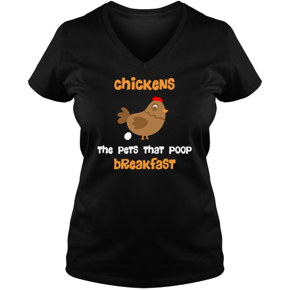 Poop Breakfast - Ladies V Neck Tee