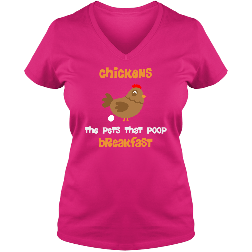 Poop Breakfast - Ladies V Neck Tee