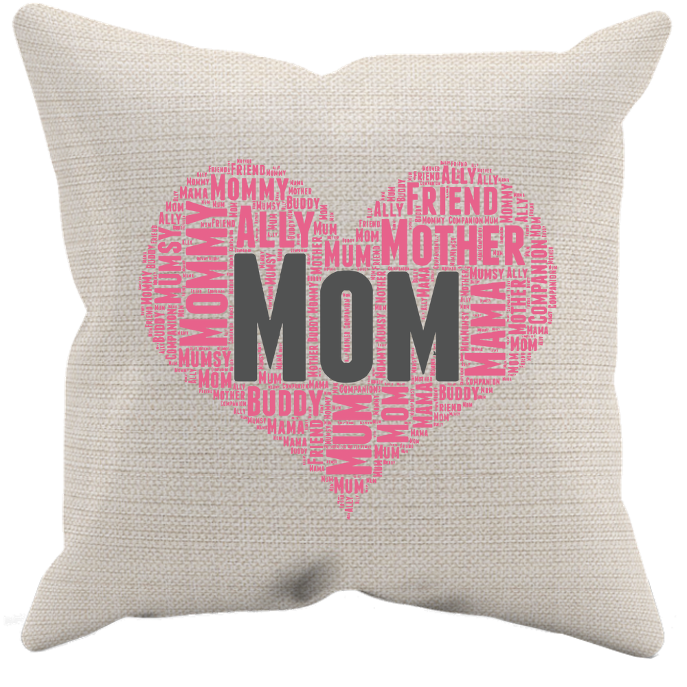 Mom Heart Pillow Case