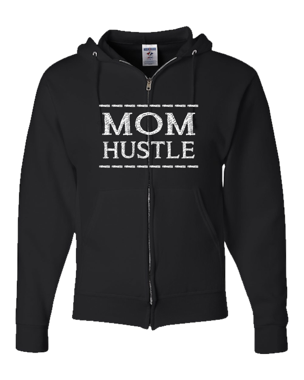 Mom Hustle Dark - Adult Zipper Hoodie