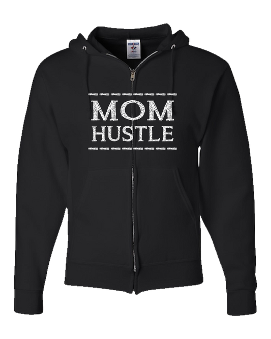 Mom Hustle Dark - Adult Zipper Hoodie