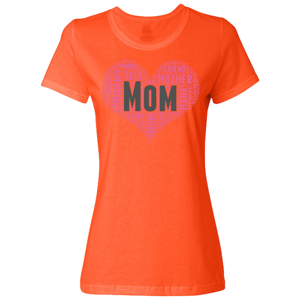 Mom Heart Ladies Classic Tees - Light