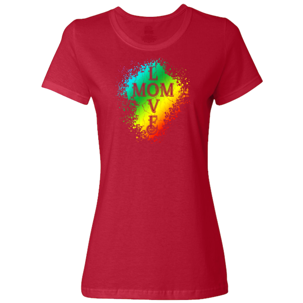 Mom Love Ladies Classic Tees - Dark