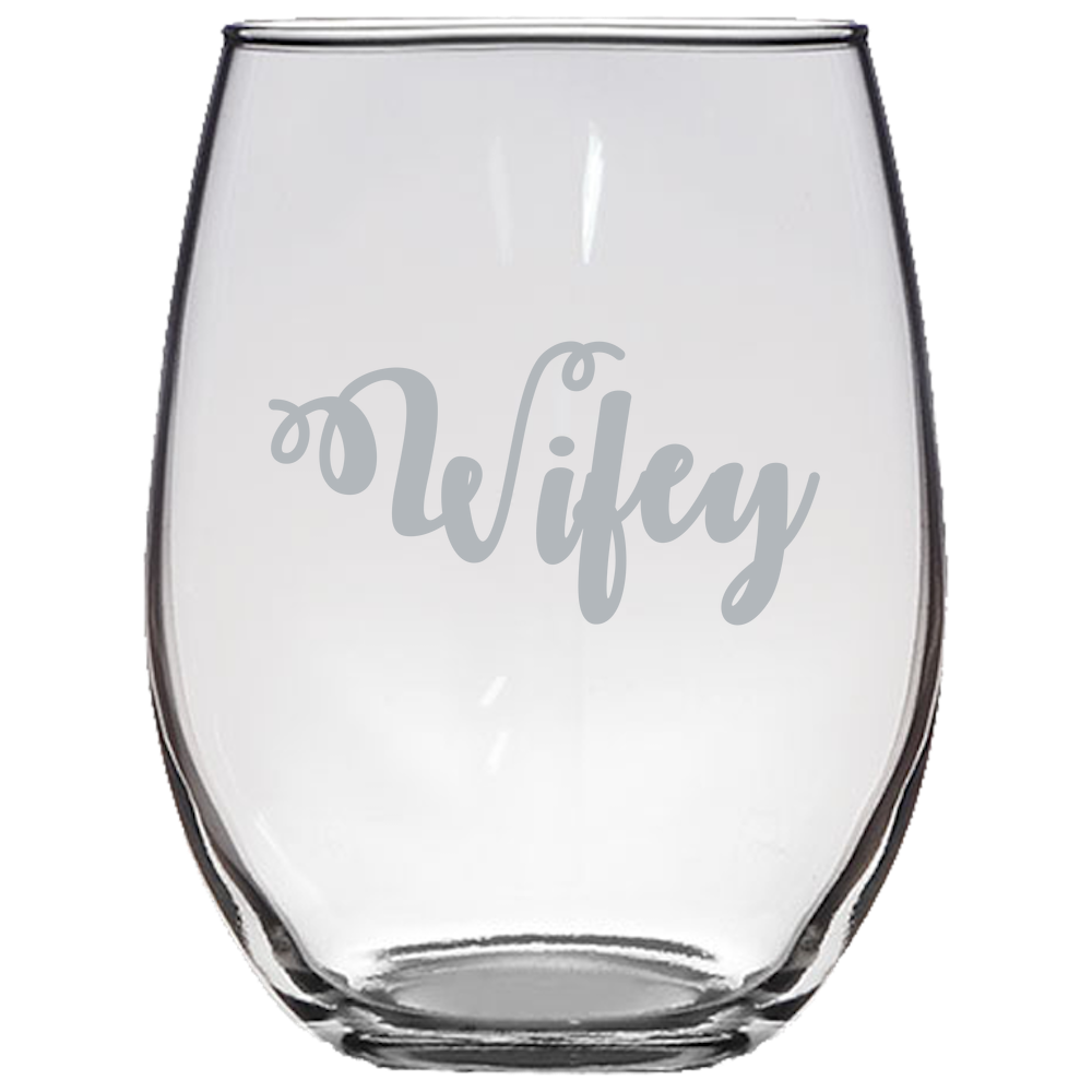 Wifey - Stemless Wine Glass