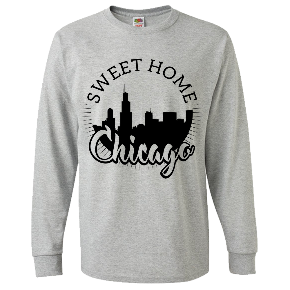 Sweet Home Chicago Adult Long Sleeve Tee