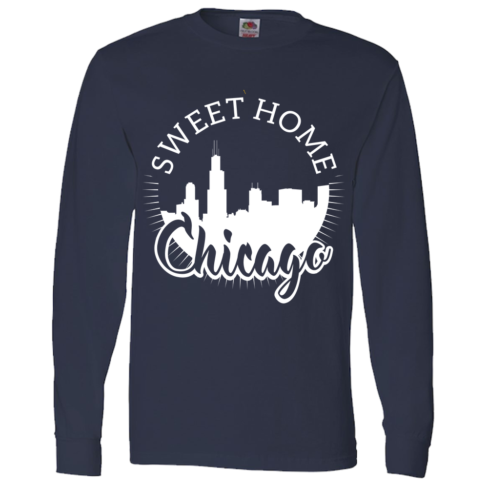 Sweet Home Chicago Adult Long Sleeve Tee