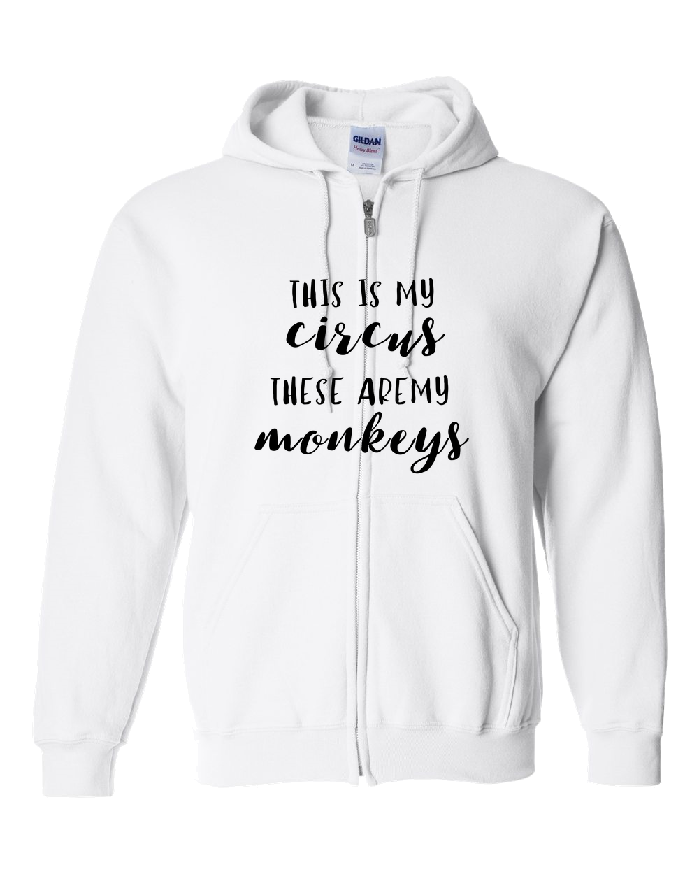 This Is My Circus Light - Adult Zipper Hoodie