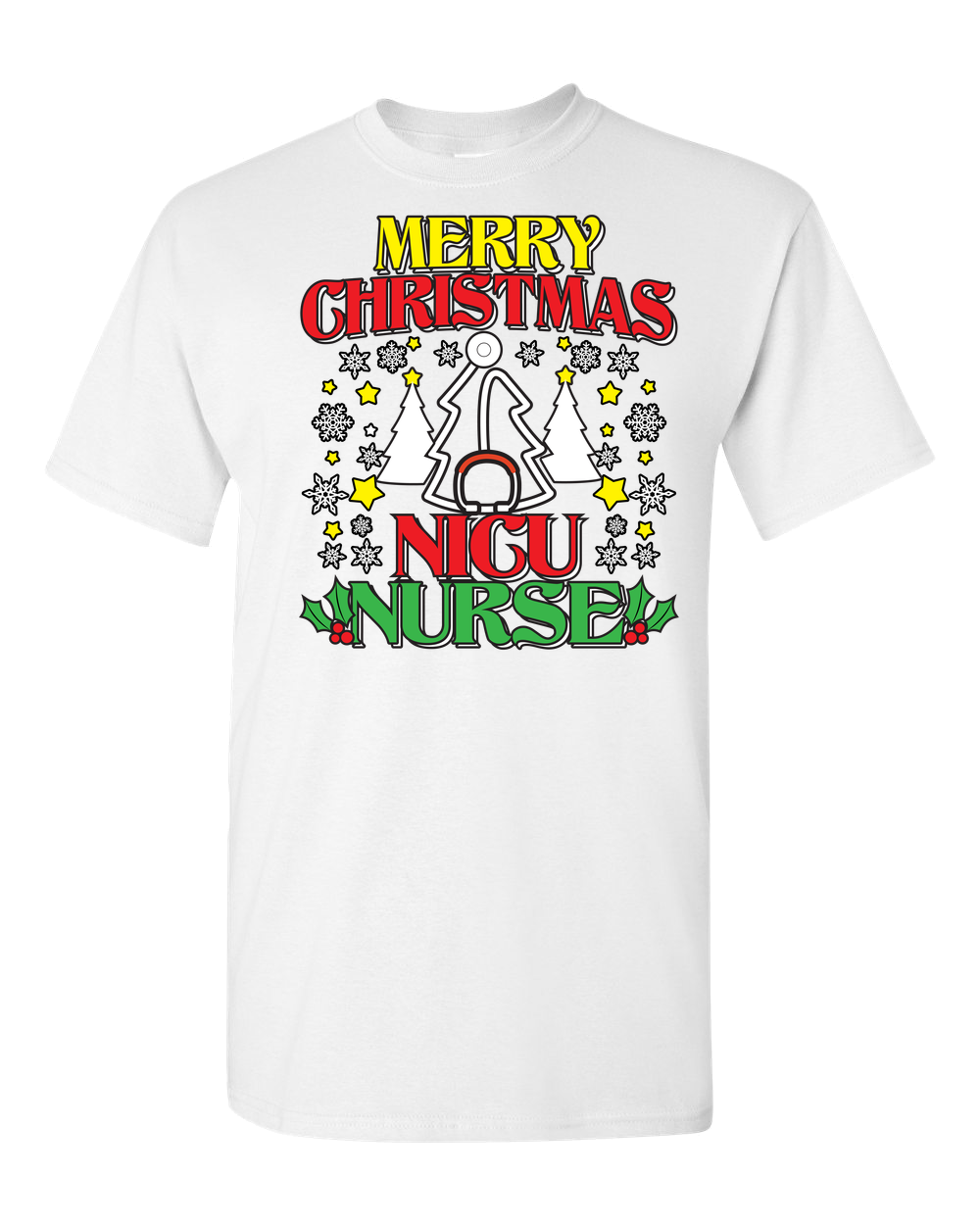 Merry Christmas NICU Nurse - Adult Unisex T-Shirt