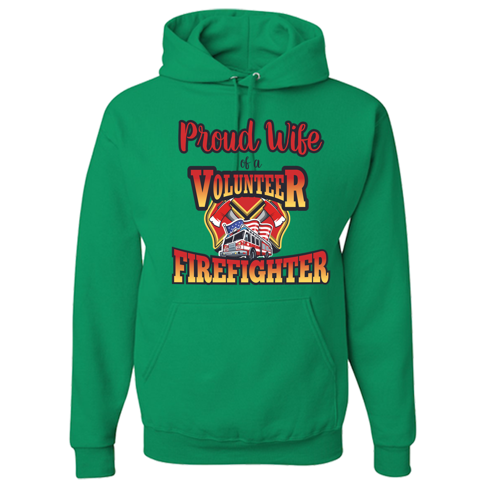 Volunteer Firefighter Wife - Adult Hoodie