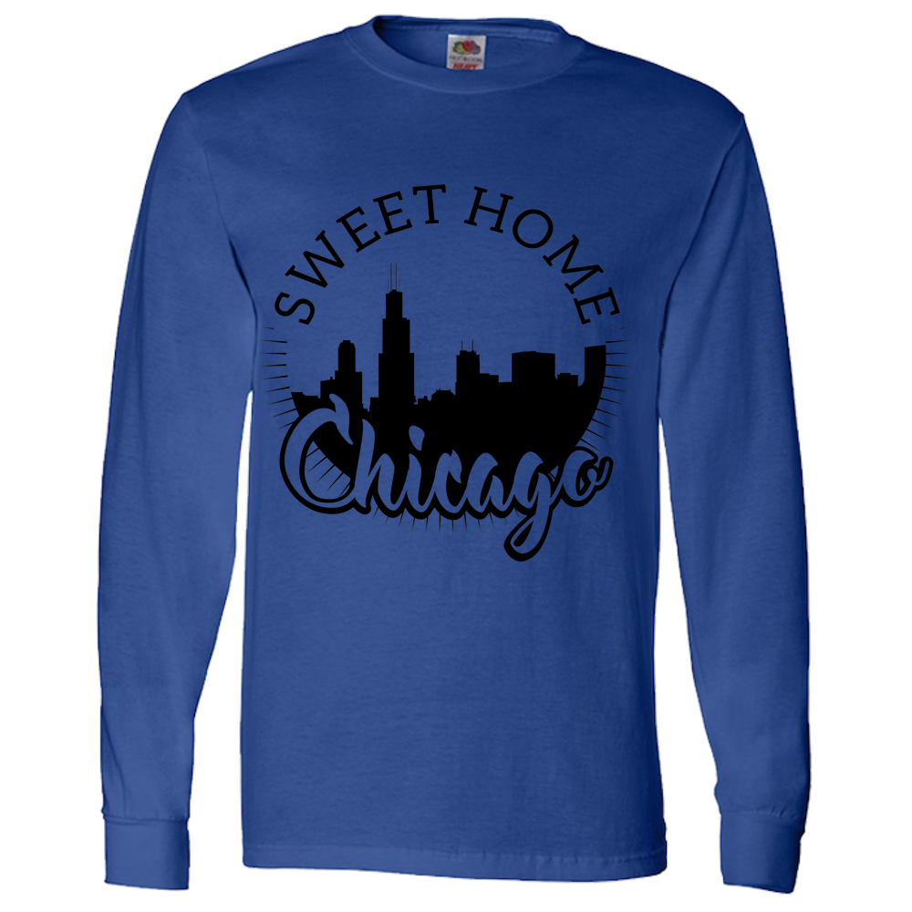 Sweet Home Chicago Adult Long Sleeve Tee
