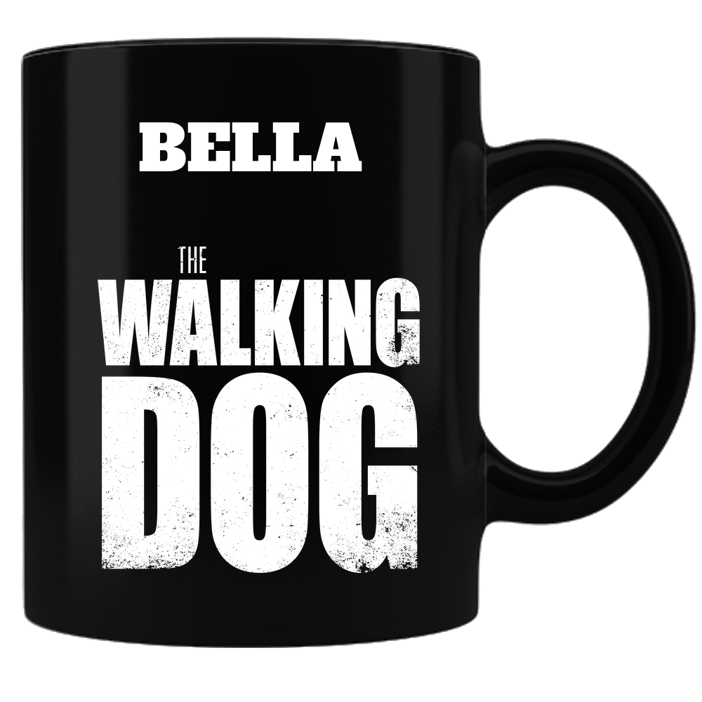 Walking Dog Coffee Mug - Black