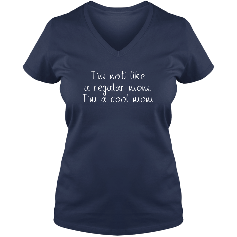 Not Like Regular Mom Dark - Ladies V Neck Tee