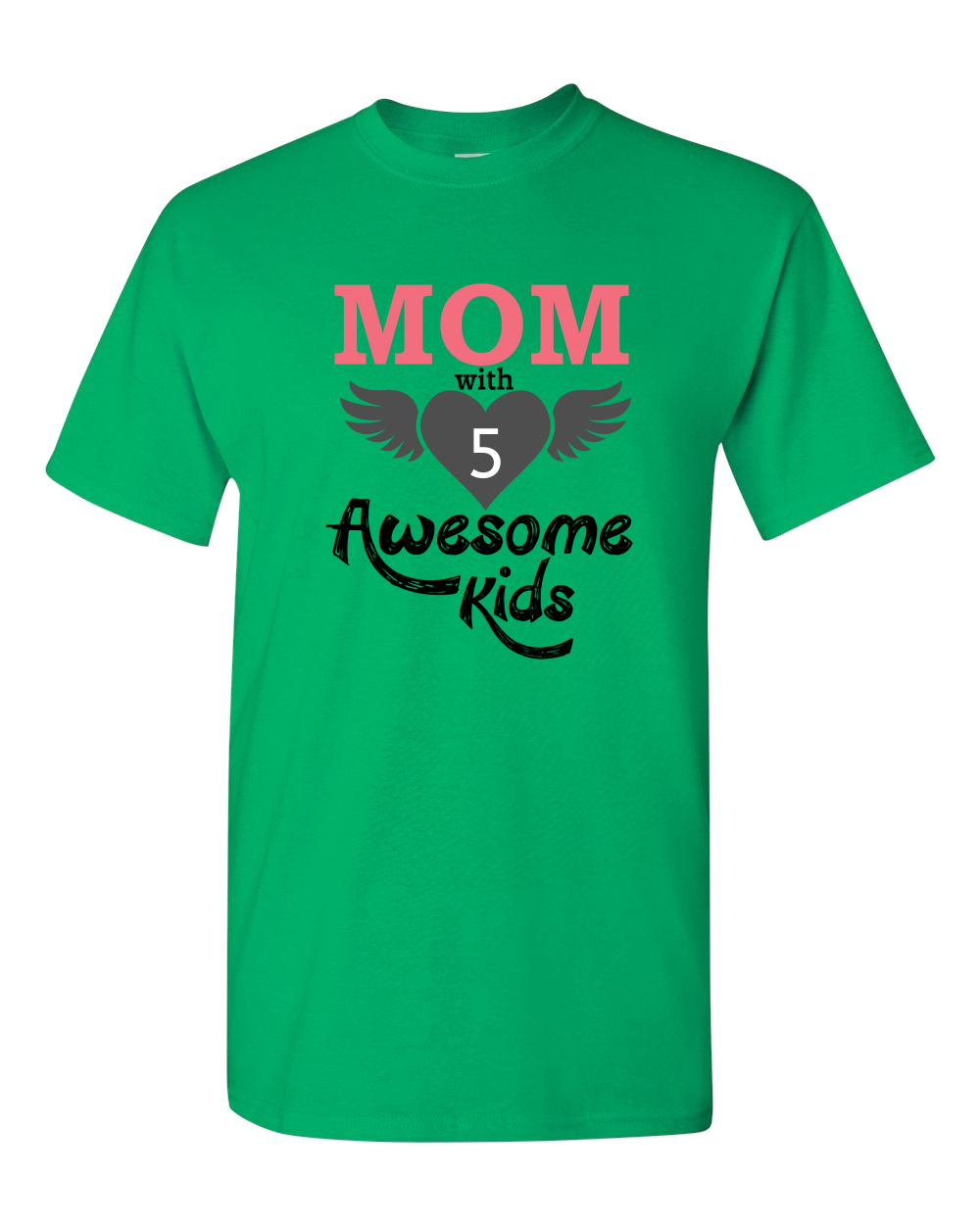 Mom With Awesome Kids - Light - Adult Unisex T-Shirt