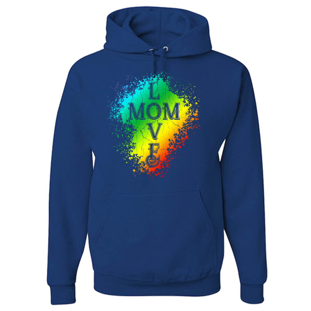 Mom Love Adult Hoodie - Dark