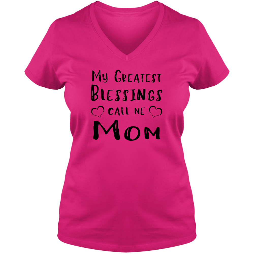 My Greatest Blessing Light - Ladies V Neck Tee