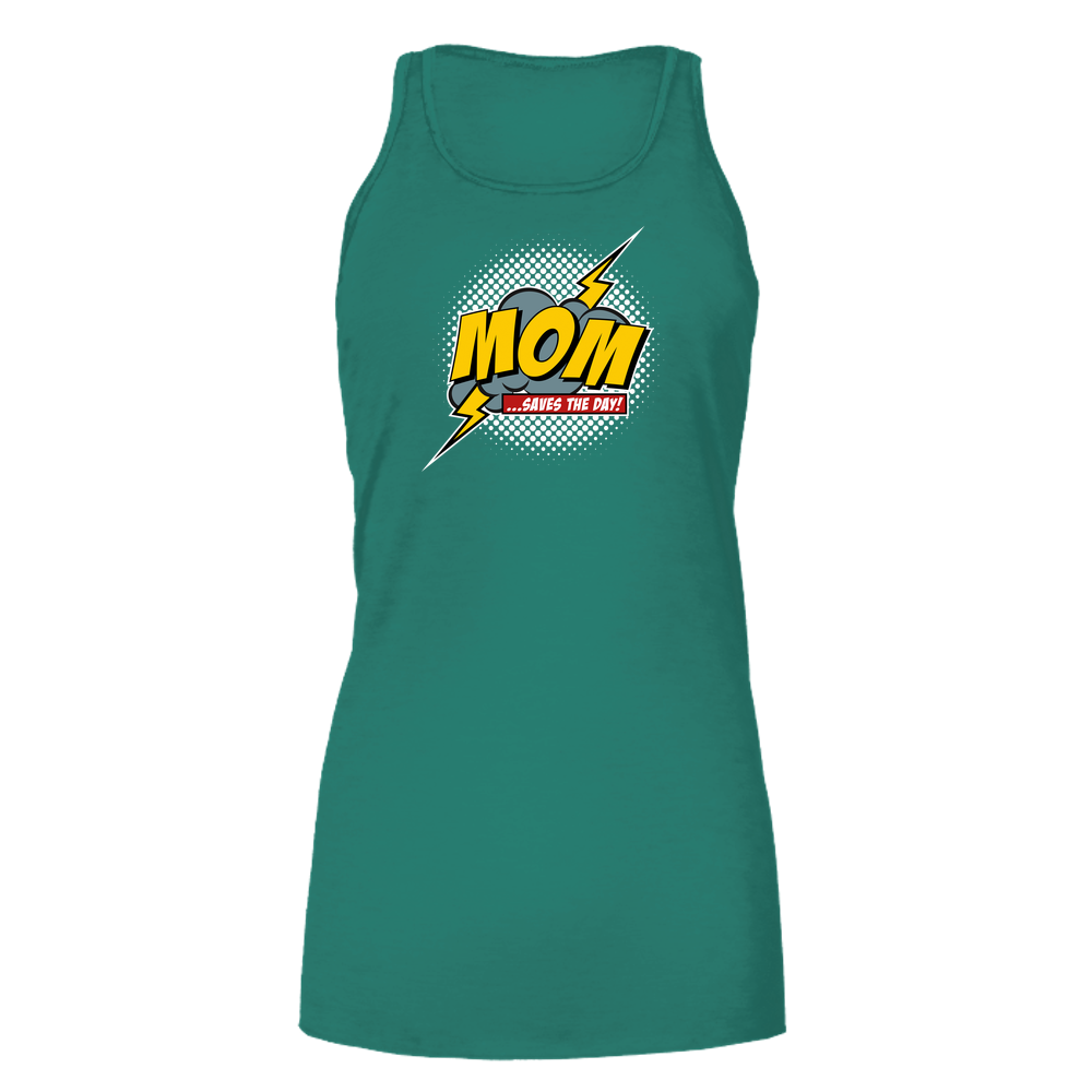 Mom Saves The Day Bella Flowy Tank - Dark