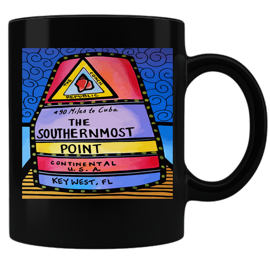 Key West Southernmost Point Coffee Mug - Black