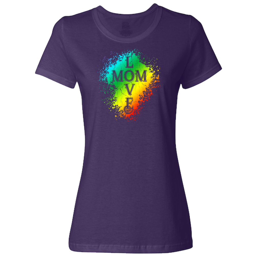 Mom Love Ladies Classic Tees - Dark