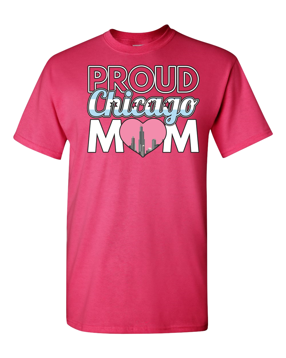 Proud Chicago Mom - Light - Adult Unisex T-Shirt