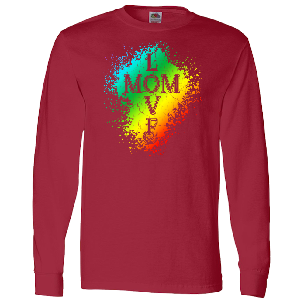 Mom Love Adult Long Sleeve Tee - Dark