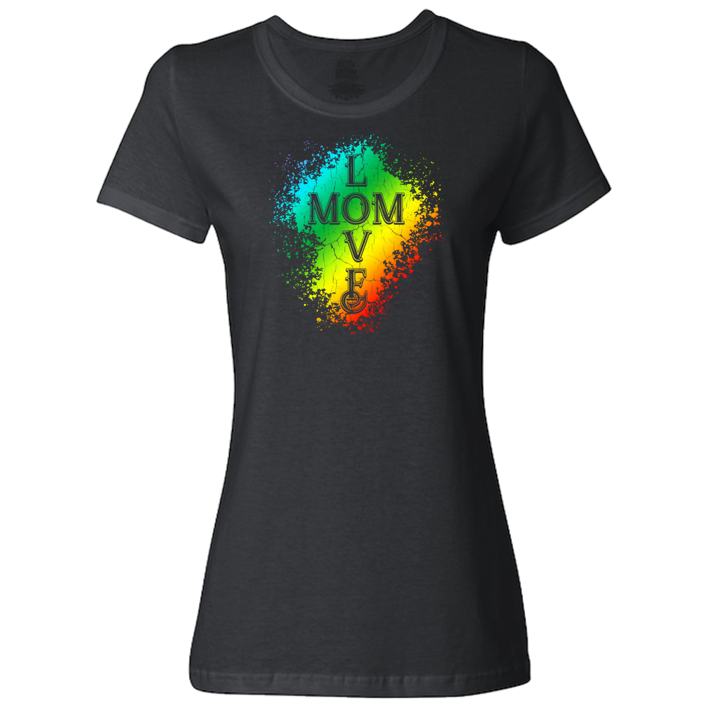 Mom Love Ladies Classic Tees - Dark