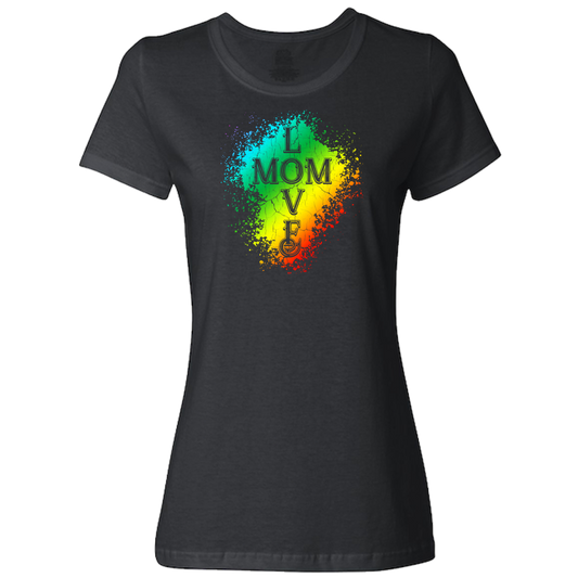 Mom Love Ladies Classic Tees - Dark