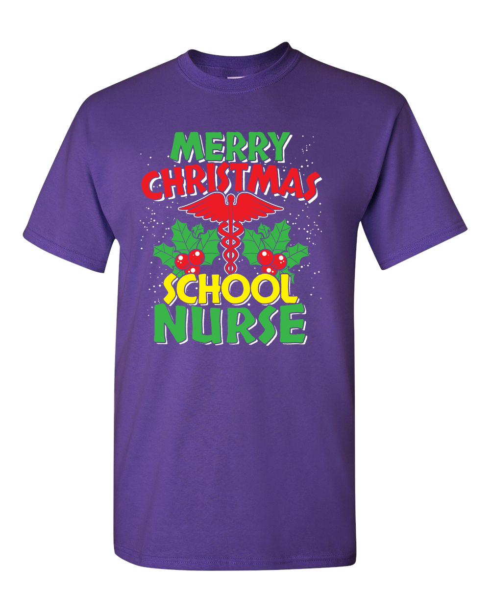 Merry Christmas School Nurse - Adult Unisex T-Shirt