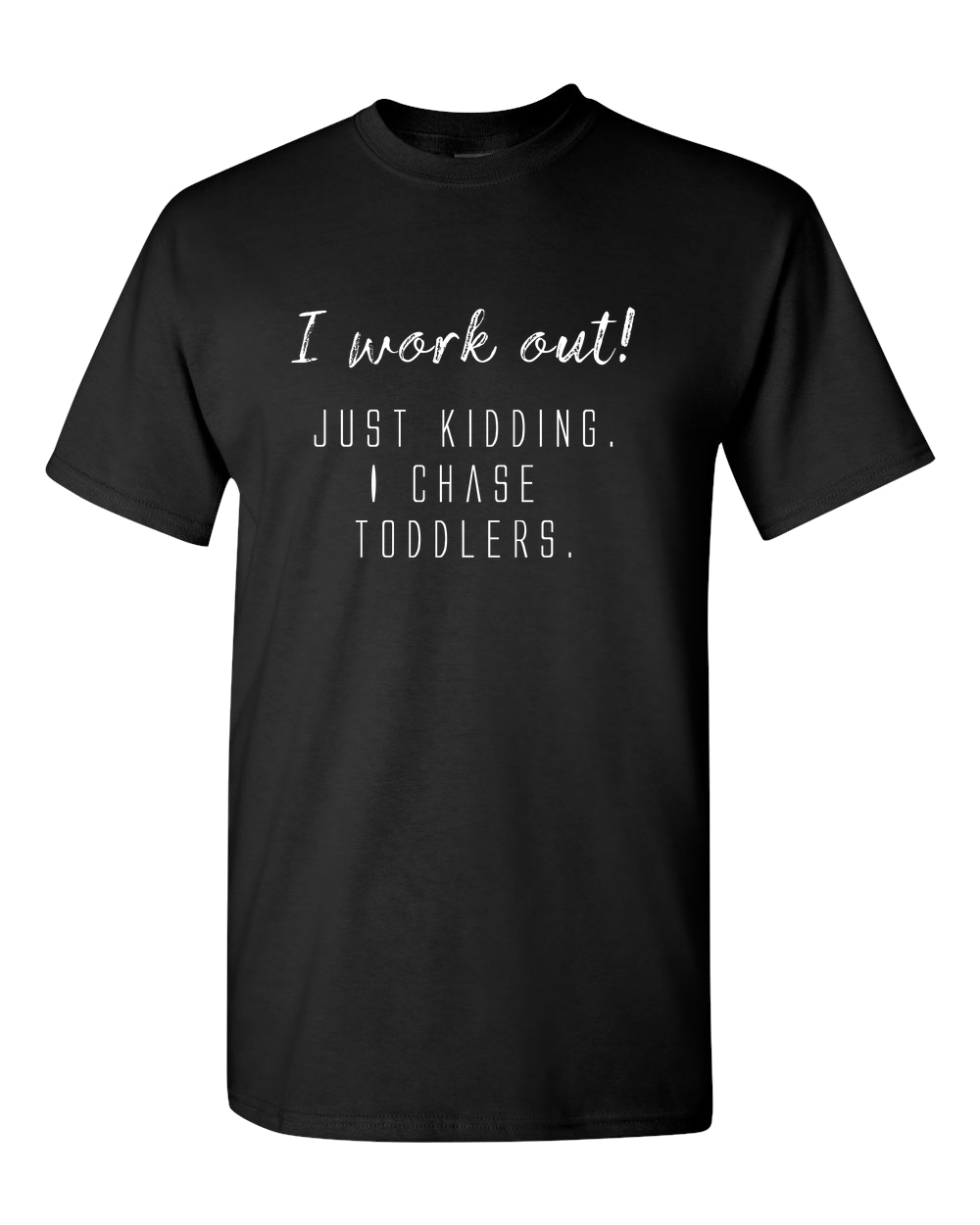 I work out! Dark - Adult Unisex T-Shirt