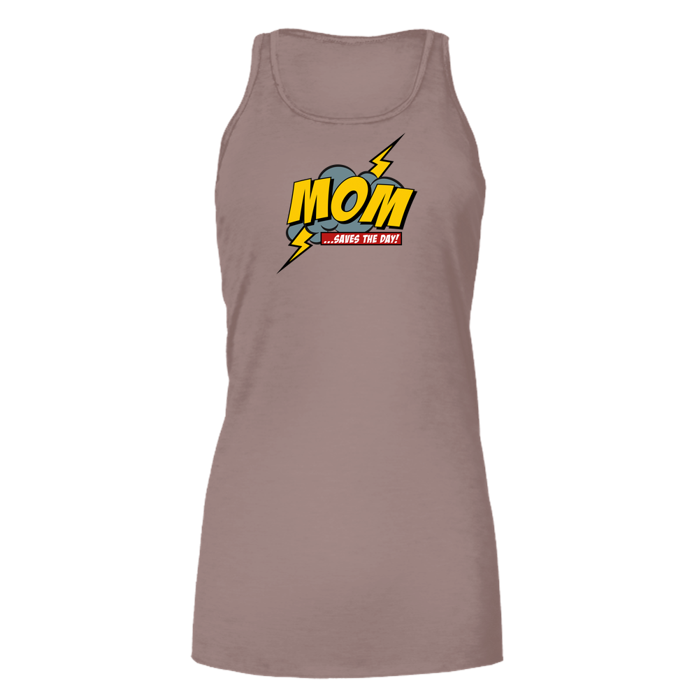 Mom Saves The Day Bella Flowy Tank - Light