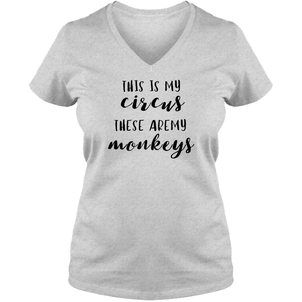 This Is My Circus Light - Ladies V Neck Tee