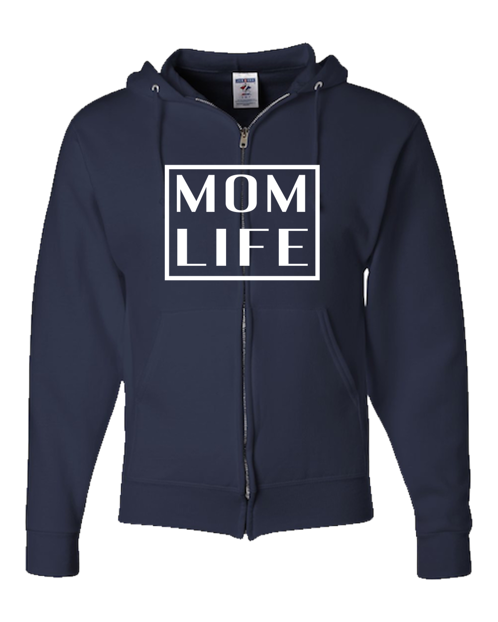 Mom Life Dark - Adult Zipper Hoodie
