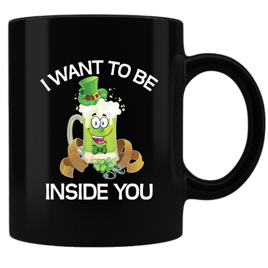 Green Beer Coffee Mug - Black