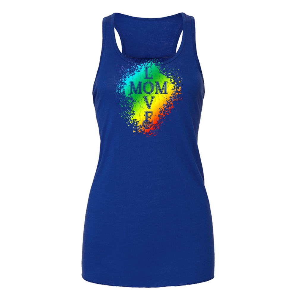 Mom Love Bella Flowy Tank - Dark