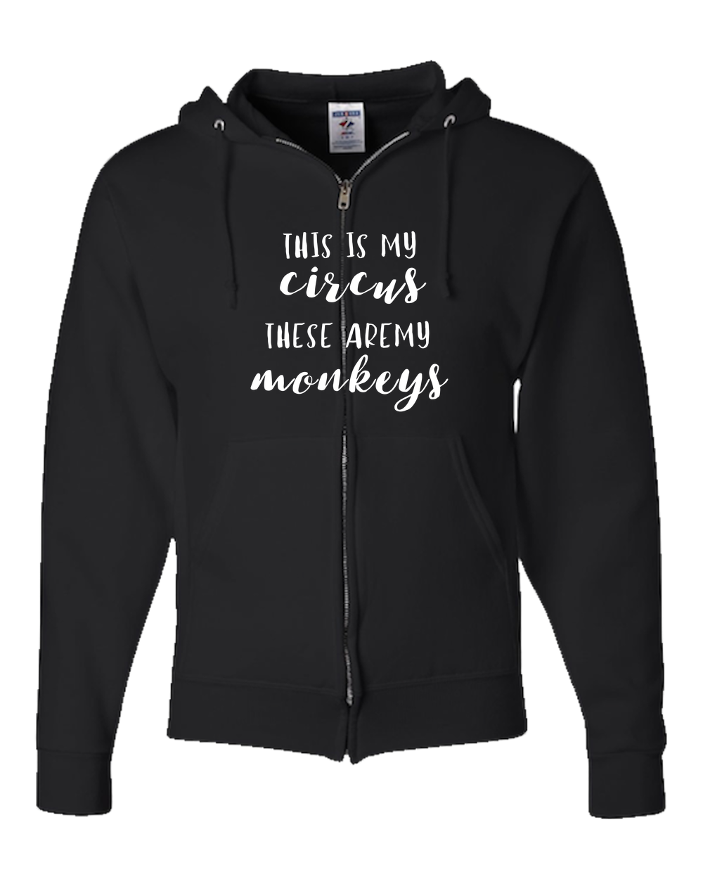 This Is My Circus Dark - Adult Zipper Hoodie