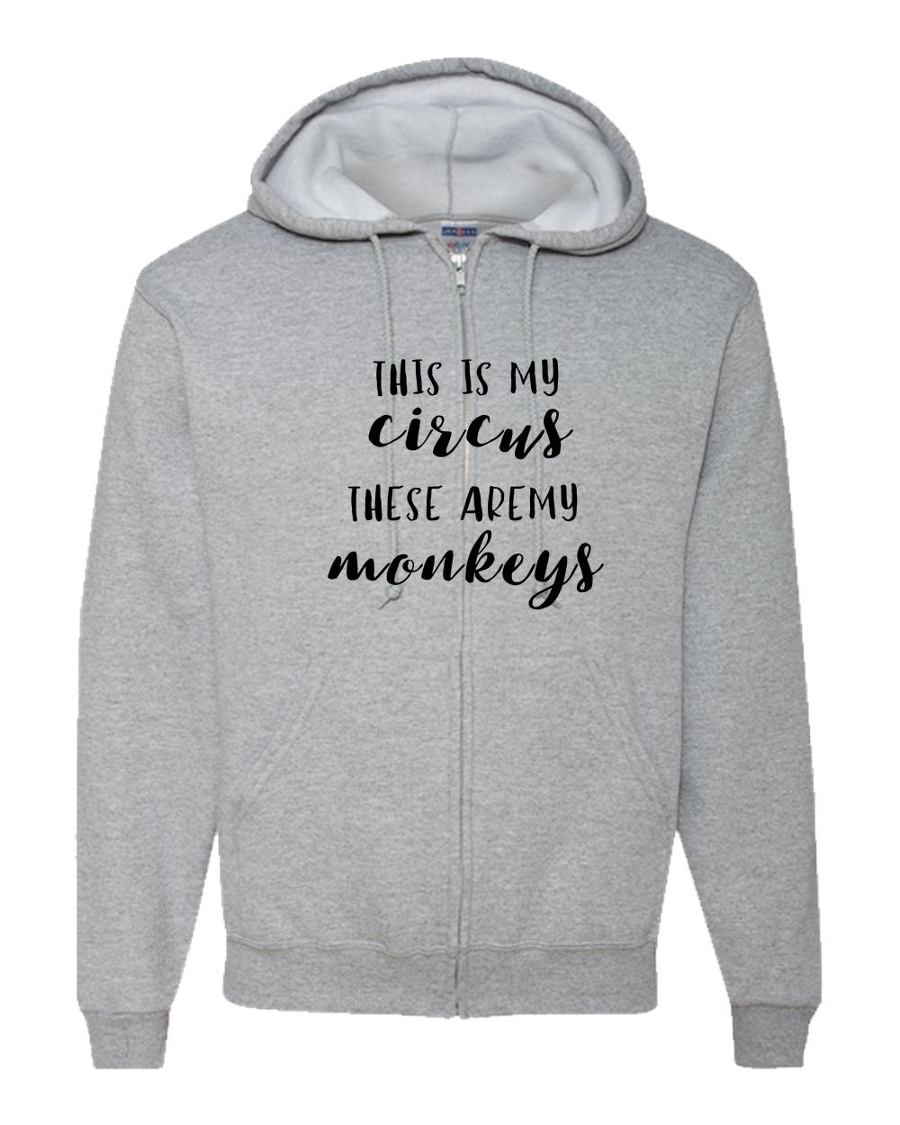 This Is My Circus Light - Adult Zipper Hoodie
