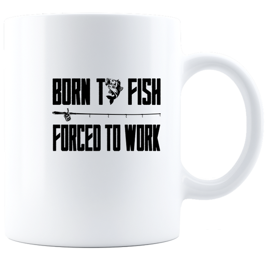 Born to Fish Coffee Mug - White