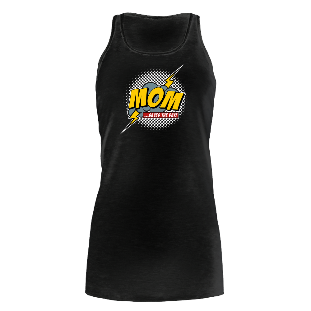 Mom Saves The Day Bella Flowy Tank - Dark