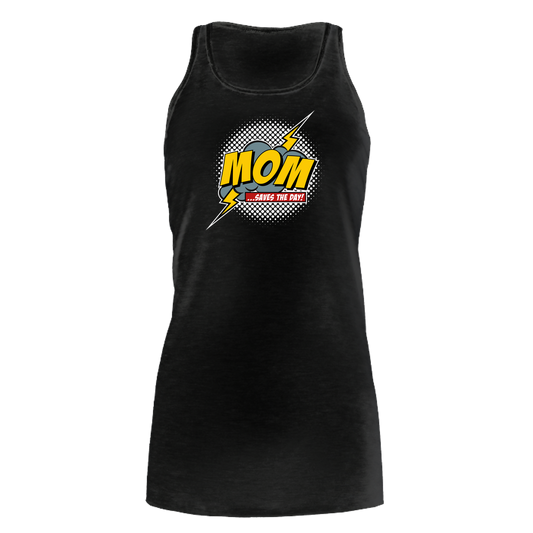 Mom Saves The Day Bella Flowy Tank - Dark