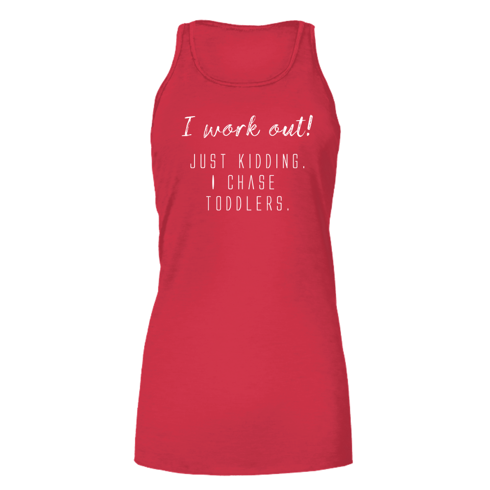 I work out! Dark - Bella Flowy Tank
